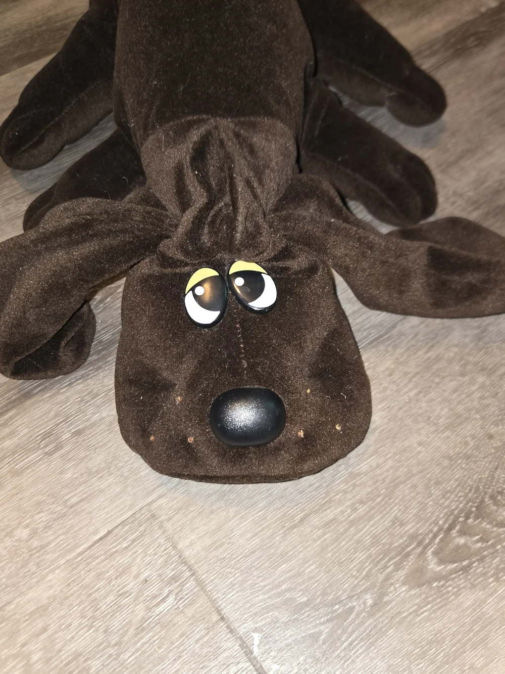 Vintage 1985 Tonka Pound‎ Puppies Large Chocolate Dark Brown Dog Plush Large 18